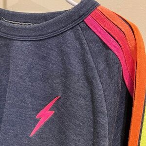 Aviator Nation cropped Bolt sweatshirt L